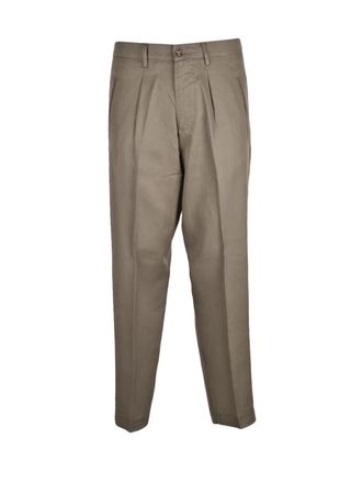 Luca Bertelli Baggy Fit Trousers In Sustainable Lyocell Fabric