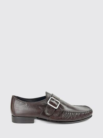 Marni Embossed Calfskin Loafers with Raised Apron