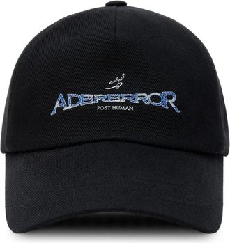 Ader Error logo-detail baseball cap - unisex - Cotton/Polyester/Cotton - S - Black