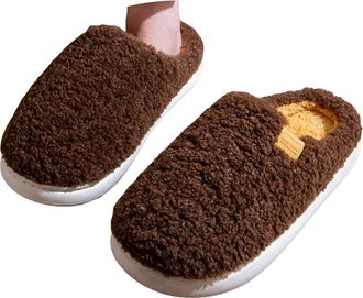 Generic Slippers for Women House Shoes Memory Foam Fuzzy Slipper Womens Slip On Bedroom Shoes Indoor Outdoor Plush Lined Winter Warm Platform Soft Anti-Slip F
