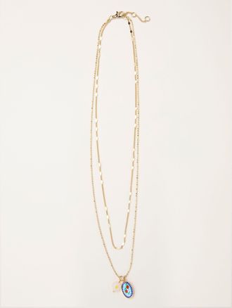 Fat Face FatFace Gold Tone Meadow Layered Necklace