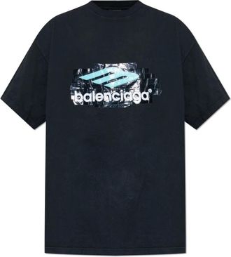 Balenciaga T-Shirts, male, Black, Size: 2XS T-shirt with print