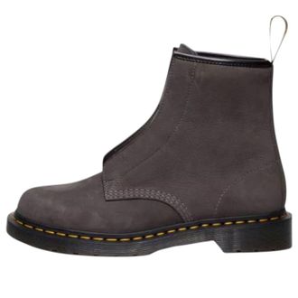 Dr. Martens 1460 Laceless Nubuck Slip On Boots Gunmetal 42670020