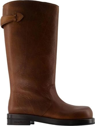 Acne Studios High Boots - Dames - Hoge Laarzen - Bruin - 35 EU - Schoenen