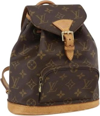 Louis Vuitton Pre-owned Backpacks, female, Brown, Size: ONE SIZE Pre-owned Monogram Canvas Backpack