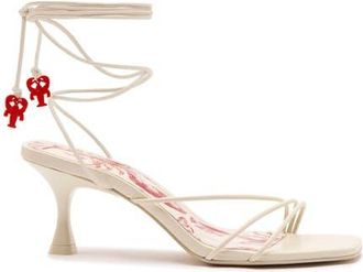 Larroude Nadia Sandal in Ivory at Nordstrom, Size 7.5