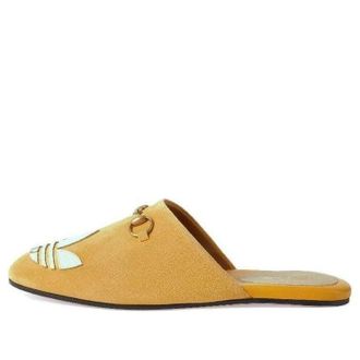 Gucci (WMNS) Gucci Trefoil Slipper x Adidas Yellow Suede 702211-DE8X0-7660