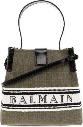 Balmain Handbags, female, Green, Size: ONE SIZE Release Bucket Bag