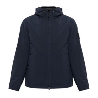 Stone Island Chaqueta Acolchada con Capucha - Jackets - Hombre - Azul - 2XL