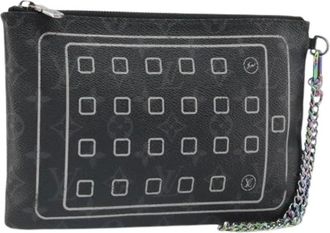 Louis Vuitton Pre-owned Clutches, female, Black, Size: ONE SIZE Pre-owned Canvas Home-Office Clutch