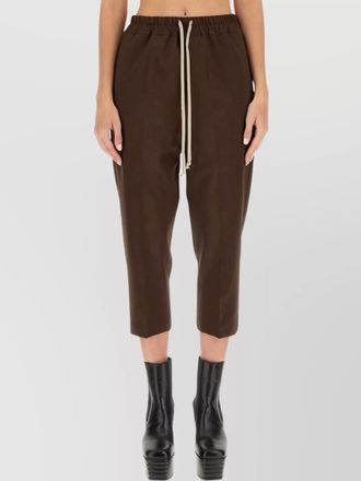 Rick Owens wool regular-fit cropped straight trousers