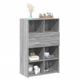 Berkfield Home Highboard Grey Sonoma 80x42.5x124 cm Engineered Wood