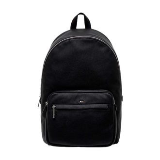 HUGO BOSS Zippered Backpack with Multiple Compartments - male - Boss - Backpacks - Black - ONE SIZE - Bags