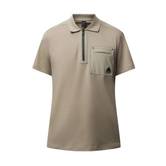 Moose Knuckles Polo Shirts, male, Beige, M, Dalon Polo Shirt