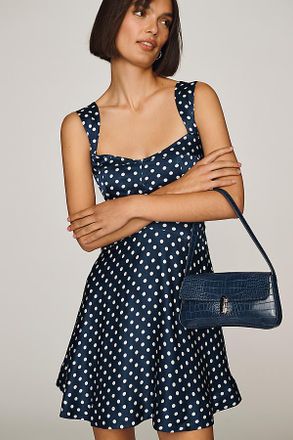 Maeve Faux-Leather Croc Purse