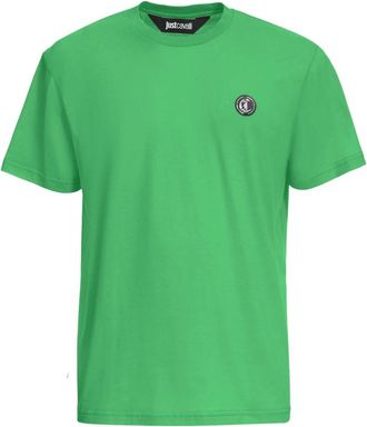 Just Cavalli T-shirts en Polos - Heren - T-shirts - Groen - XL - Tops