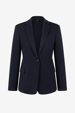 Theory Einreihiger taillierter Blazer Slim Fit Smooth