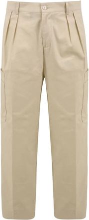Daniele Alessandrini Rechte broek - Heren - Straight fit broeken - Beige - S - Katoen - Broeken