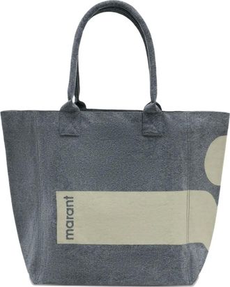 Isabel Marant Shopper met logoprint - Grijs