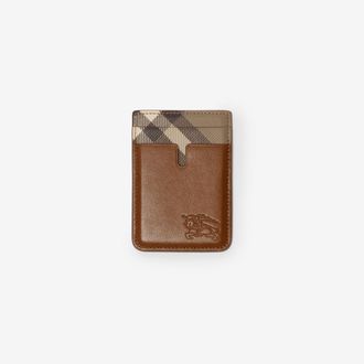 Burberry Pop Check Magnetic Card Case