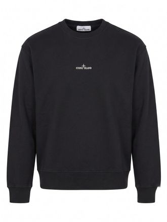 Stone Island Organic Cotton Fleece Sweatshirt