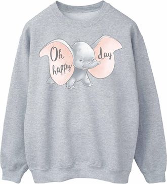 Disney Dames/Dames Dumbo Happy Day Sweatshirt (Sportgrijs)