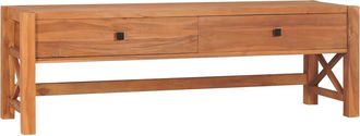 vidaXL Vidaxl - Mueble De Tv De Madera De Teca 140x40x45 Cm