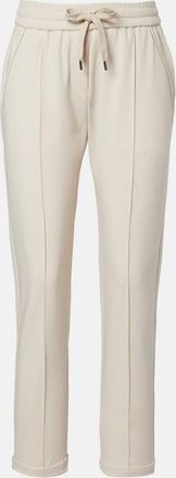 Brunello Cucinelli Pantalones deportivos de algod&oacute;n con cuentas Monili