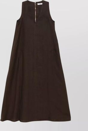 Max Mara simeone linen sleevless dress design
