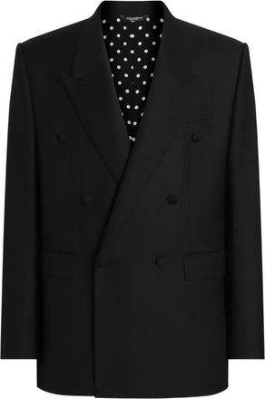 Dolce & Gabbana Blazer met dubbele rij knopen - Zwart