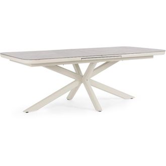 BIZZOTTO Bizzotto Pascal Tavolo Allungabile Bianco Pelican Pietra 200-260 cm