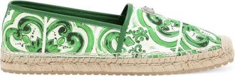 Dolce & Gabbana Espadrilles Con Stampa Maioliche-Uomo