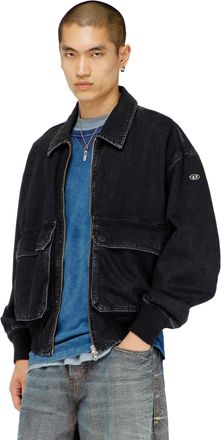 Diesel Jacket in denim - Denim Jackets - Unisex - Black