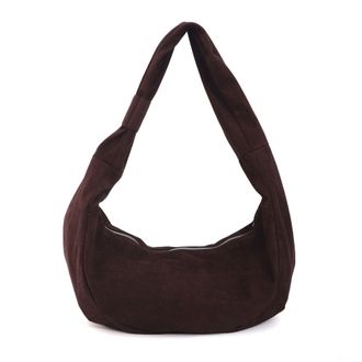 Adornia Dark Brown Moon Crossbody Bag