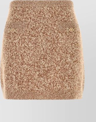 Versace wool blend mini skirt