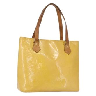 Louis Vuitton Pre-owned Tote Bags, female, Yellow, Size: ONE SIZE Pre-owned Vintage Patent Leather Hand Bag