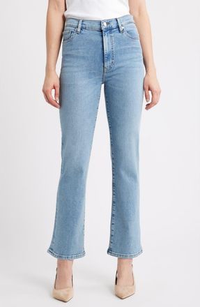 Frame Denim Le Sleek High Waist Ankle Straight Leg Jeans in Ripple at Nordstrom Rack, Size 33