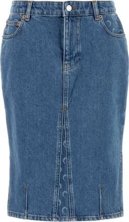 Marine Serre Denim Skirt