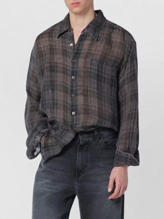 Our Legacy plaid shirt long sleeves chest pocket