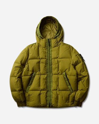 Stone Island Men s Garment Dyed Crinkle Reps NY Down Jacket Cactus