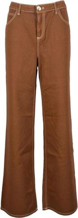 L'autre Chose Jeans - Dames - Loose Fit Jeans - Bruin - M - Katoen - Jeans