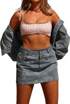 Kulani Kinis Dixie Mini Skirt In Denim