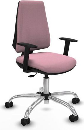 Piqueras y Crespo Piqueras Y Crespo - Elche Cp Bali Rosa Brazos 1d Base Cromada Ruedas Nailon 65mm