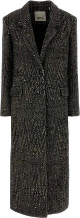 Isabel Marant Ealine Jas - Dames - Mantels - Zwart - Maat: 2XS Katoen