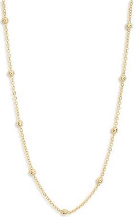 Nordstrom Rack Demi-Fine Ball Station Chain Necklace in Gold at Nordstrom Rack