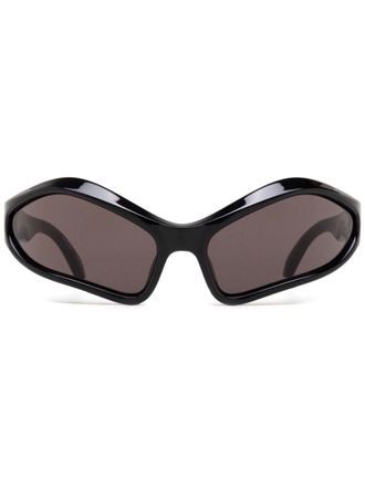 Balenciaga Fennec Oval sunglasses - unisex - Nylon - 40 - Black