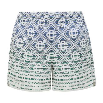 Casablanca Monogram Drop Shorts - Heren - Bermuda - Veelkleurig - M - Korte Broeken