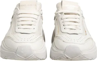 Dolce & Gabbana White DAYMASTER Calf Leather Sneakers Womens Shoes (Pre-Owned)