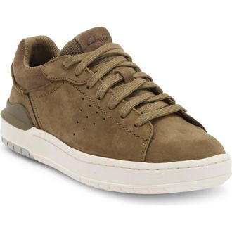 Clarks Courtlite 2 Run Sneaker in Olive Nubu at Nordstrom Rack, Size 11.5