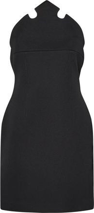 Coperni Kleedjes, Dames, Zwart, S, Crown Jurk